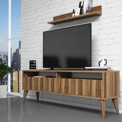 Obývacie steny TV skrinka / Obývacia stena Best - Walnut