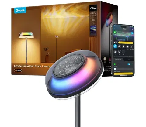 Lampy Govee-LED RGBICWW stmievateľná stojaca lampa UPLIGHTER MATTER LED/24W/230V Wi-Fi H60B0311