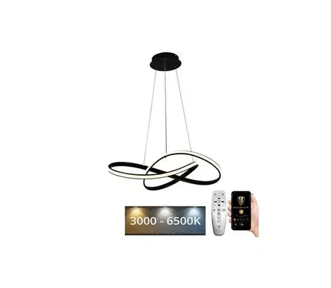 Svietidlá  LED Stmievateľný luster na lanku LED/70W/230V 3000-6500K + diaľkové ovládanie J4303/B