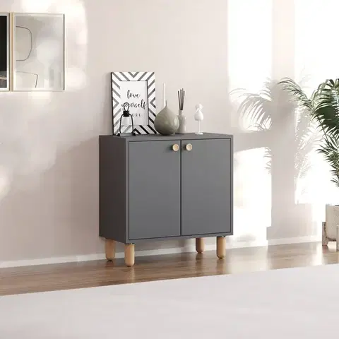 Komody Viacúčelová skrinka Lina - Anthracite