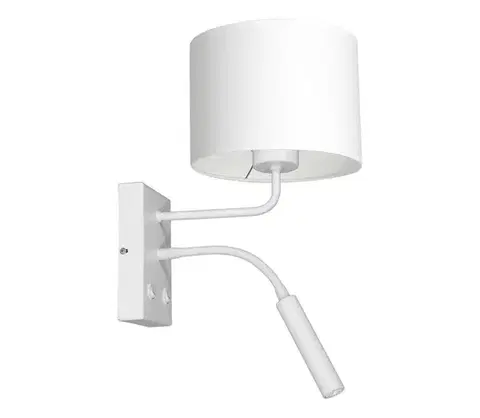Svietidlá  Nástenná lampa ARDEN 1xE27/60W+1xG9/8W/230V biela 3423