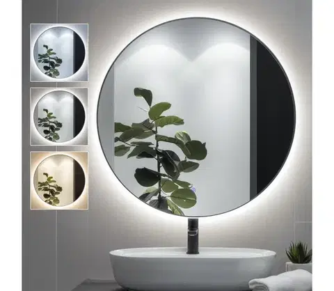 Svietidlá BRILAGI - LED kúpeľňové zrkadlo VENA BLACK LED/26W/230V 80 cm IP44 CRI 90 stmievateľné + CCT FG-CY36-A01-8080-BLK