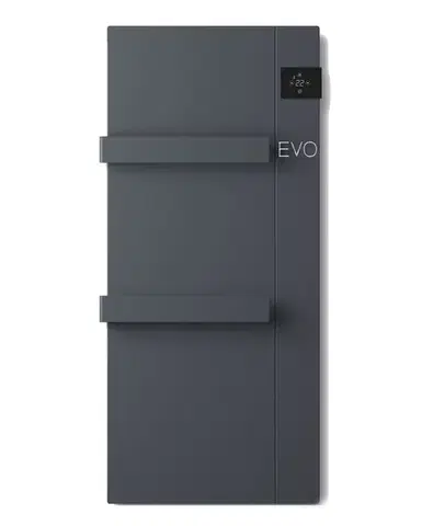 Radiátory do kúpeľne SAPHO - ONSEN EVO elektrické vykurovacie teleso, 400x900, 1000 W, antracit ONS10011