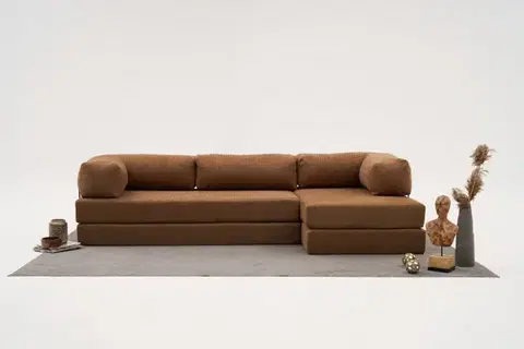 Sedacie súpravy Rohová sedacia súprava / Rohová pohovka Comfort - Brown