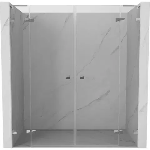 Sprchovacie kúty MEXEN/S - Lunar L Duo sprchové dvere krídlové 200, transparent, chróm 834DL-200-000-01-00