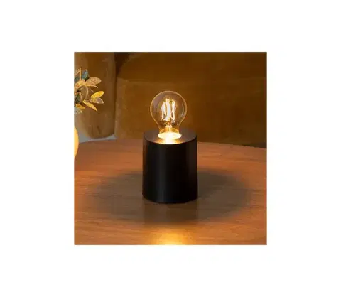 Lampy Atmosphera - Stolná lampa SABA 1xE27/40W/230V čierna 155362