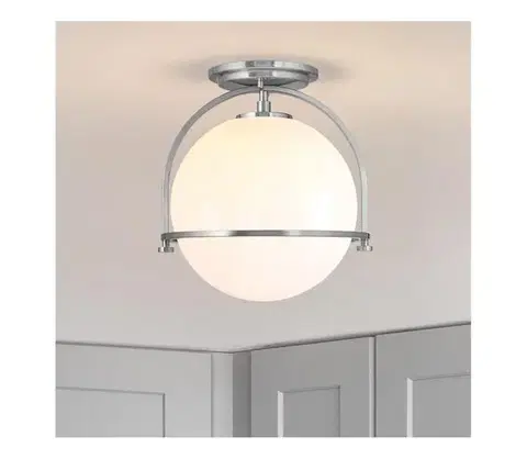 Svietidlá Elstead Quintiesse QN-SOMERSET-F-O-BN - Stropné svietidlo SOMERSET 1xE27/60W/230V, chróm QN-SOMERSET-F-O-BN
