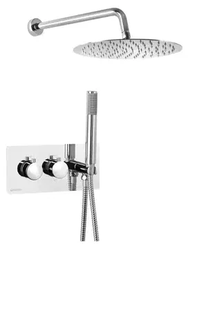 Kúpeľňové batérie SAPHO SAPHO - RHAPSODY podomietkový sprchový set s termostatickou batériou, 2/3 výstupy, chróm 5508-02