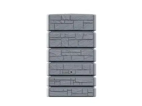 Lieviky Kinekus Sud na dažďovú vodu TOWER STONE 500L, svetlo sivý +ventil