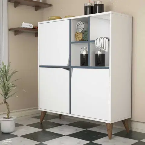 Komody Viacúčelová skrinka Pulse - White, Blue