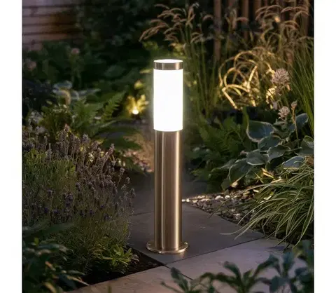 LED osvetlenie BRILAGI-LED RGBW vonkajšie svietidlo ELIA 1xE27/6,5W/230V 2700-6500K IP44 50 cm chróm BG5747+AI0818