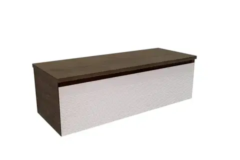 Kúpeľňový nábytok Koupelnová skříňka s krycí deskou Naturel Monza 119x30x45 cm ořech mat MONZA120WN MONZA120WN