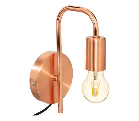 Svietidlá Atmosphera - Nástenná lampa KELI 1xE27/40W/230V medená 182401