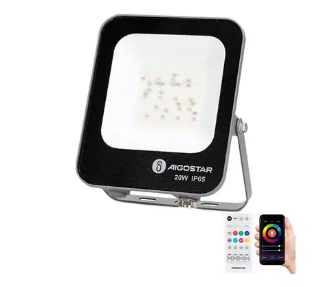 LED osvetlenie  B.V.  - LED RGBW Reflektor MESH LED/20W/230V 6500K IP65 + DO S10302L7H