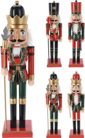 Vianočný luskáčik Kinekus Postavička luskáčik/vojačik 15 cm drevený, mix