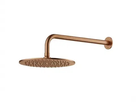 Sprchy a sprchové panely Hlavová sprcha SAT Aurum vrátane sprchového ramena brúsený rose gold SATBSHSBRGSET SATBSHSBRGSET