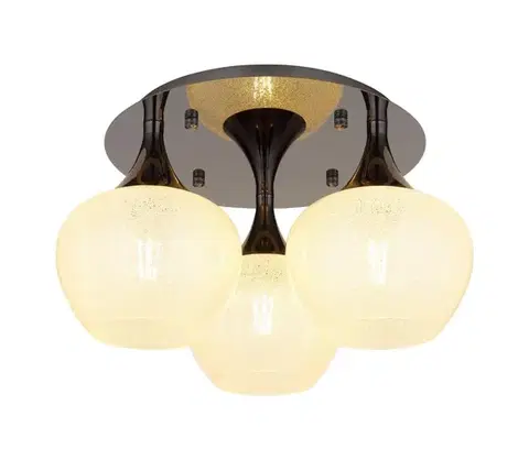 Svietidlá Globo 15548-3DK - Prisadený luster MAXY 3xE27/40W/230V antracit 15548-3DK