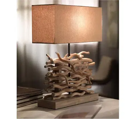 Lampy ONLI - Stolná lampa MARICA 1xE27/22W/230V 50 cm 4850/LG