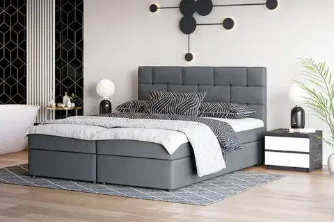 Manželské postele WALENT boxspringová posteľ 160x200, Itaka 14