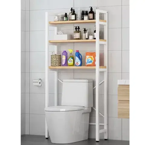 Kúpeľňové regály Regál nad WC BALRAM Tempo Kondela