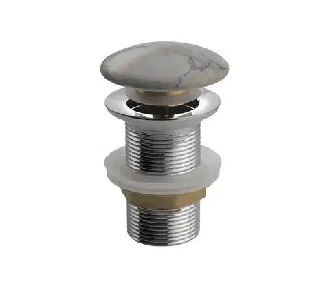 Svietidlá Sapho - Umývadlový odtok Click-Clack DALMA, priemer 6,7 cm, grigio MM713