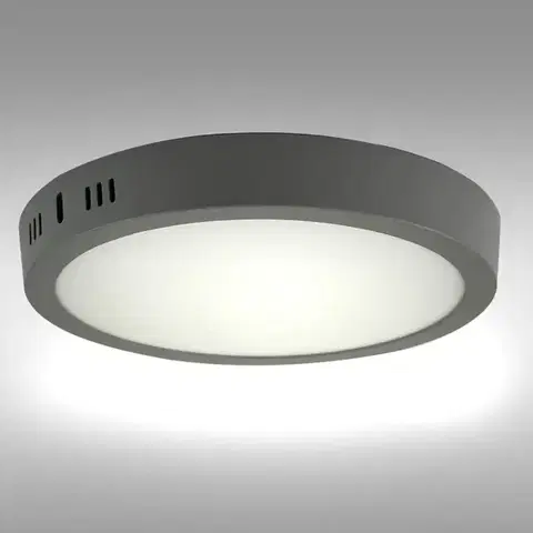 Stropnice LED okrúhly panel 18W 4200K svetlosivý