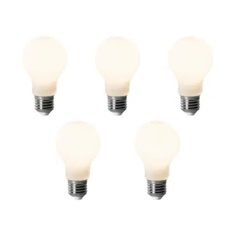 LED osvetlenie Sada 5 stmievateľných LED žiaroviek E27 A60 Opal 7W 806 lm 3000K