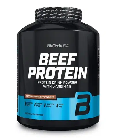 Hovädzie proteíny Beef Protein - Biotech USA 500 g sáčok Jahoda