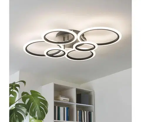 Svietidlá BRILAGI - LED Stmievateľný prisadený luster ORBITS LED/85W/230V 3000-6500K čierna + DO BG-J3323/B