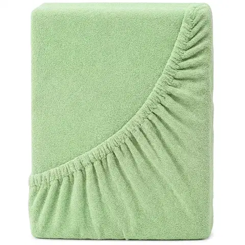 Plachty 4Home froté prestieradlo Perfect zelená, 90 x 200 cm