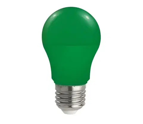 LED osvetlenie  LED Žiarovka A50 E27/4,9W/230V zelená 14606