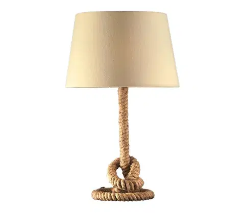 Lampy ONLI - Stolná lampa CORDA 1xE27/22W/230V 50 cm béžová 4839/L