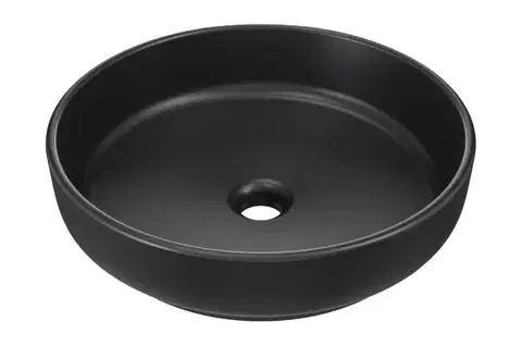 Umývadlá ArtCom Keramické umývadlo RIVER 1 E-6595 | čierny mat 40 cm