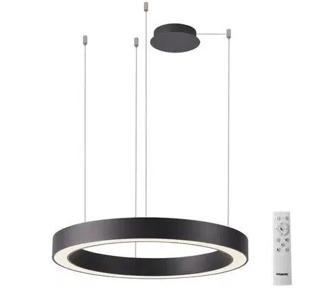 Svietidlá Azzardo  - LED Stmievateľný luster na lanku MARCO LED/80W/230V čierna + DO 