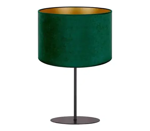 Lampy  - Stolná lampa ROLLER 1xE14/15W/230V tmavo pr. 20 cm zelená/zlatá 81495