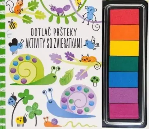 Nalepovačky, vystrihovačky, skladačky Aktivity so zvieratkami - Odtlač pršteky - Fiona Watt
