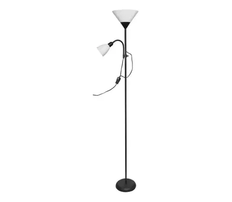 Lampy  light Stojacia lampa WENDY 1xE27/100W/230V + 1xE14/40W čierna 3070FLCN/BL