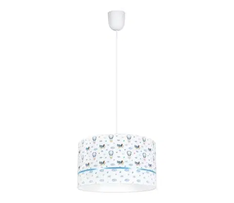 Svietidlá  Detský luster PIKKI 1xE27/60W/230V modrá 0539