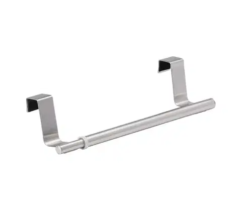 Svietidlá WENKO 79173100 - Držiak na uteráky TELESCOPE 7x6 cm nerezová oceľ/strieborná/čierna 79173100