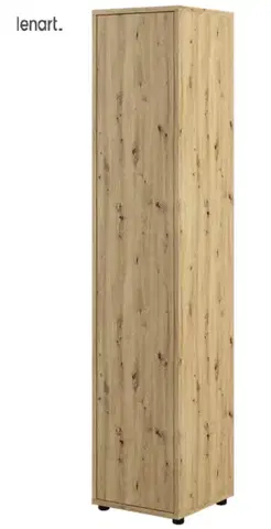Šatníkové skrine Dig-net nábytok Policová skriňa Lenart BED CONCEPT BC-21 | dub artisan