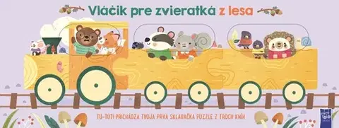 Leporelá, krabičky, puzzle knihy Vláčik pre zvieratká z lesa