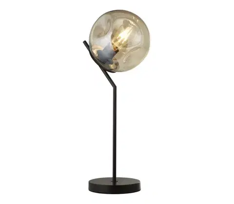 Lampy Searchlight EU22121-1BK - Stolná lampa PUNCH 1xE27/10W/230V čierna EU22121-1BK