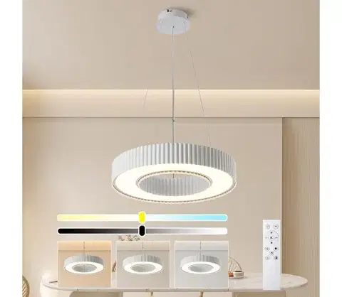 Svietidlá BRILAGI - LED stlmiteľný luster LUMIX LED/48W/230V 3000-6000K biela pr. 50 cm + diaľkové ovládanie BRI862