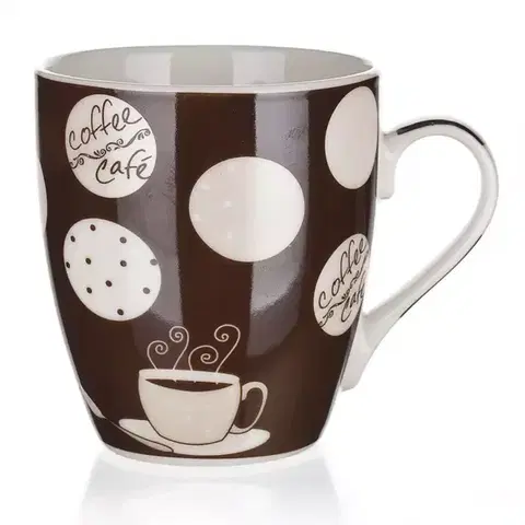 Bytové dekorácie Hrnček Cappuccino 240 ml hnedý 60223075