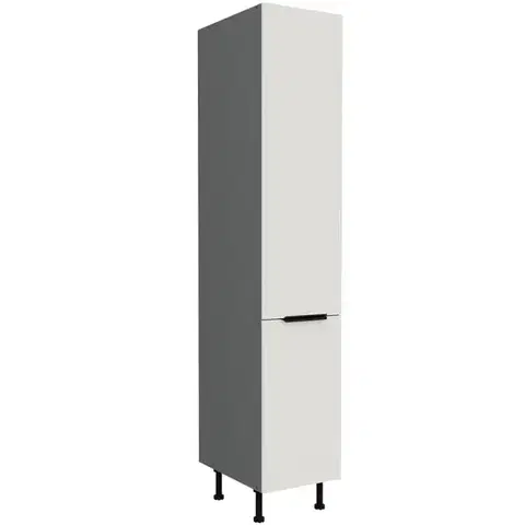 Kuchynské skrinky stojace Kuchynská skrinka Aria-Wh/Ant Anti Fingerprint 40dk-215 2f