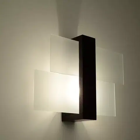 Kinkiety Nástenná lampa Luizjana 1 WENGE A-0