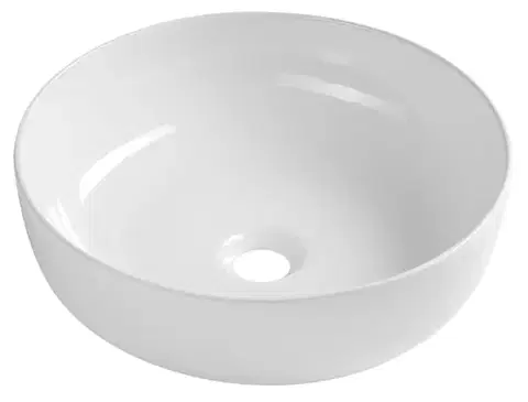 Umývadlá SAPHO - RONDEA keramické umývadlo na dosku priemer 41cm, biela AR445