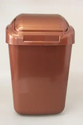 Koše odpadkové PLAFOR - Kôš odpadkový 30 l STANDART s výklopným vekom , medený
