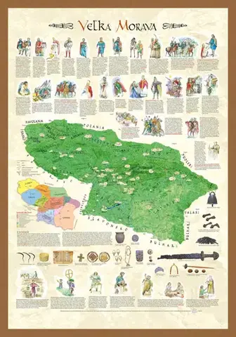 Sprievodcovia, mapy - ostatné Veľká Morava