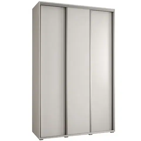 Šatníkové skrine Skriňa 45 Canaris 1 150 biela/silver